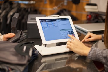 design del punto cassa tablet cregistratore di cassa
